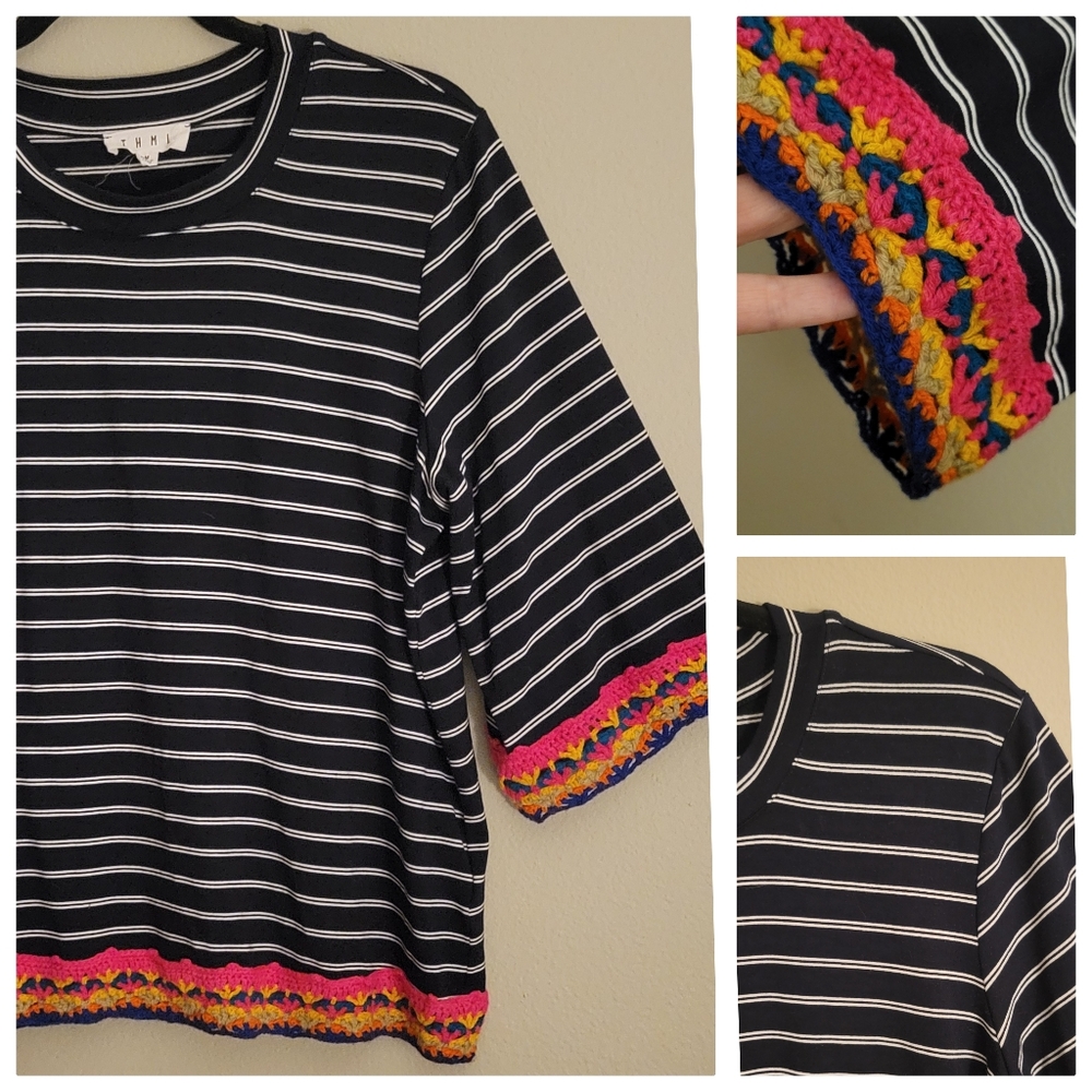 THML Top with Crochet accents